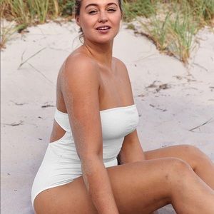 Aerie white lace one piece